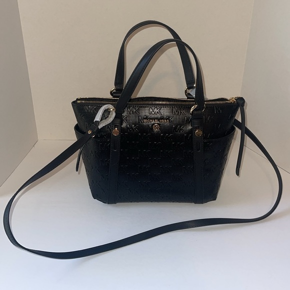 NWT MICHAEL Michael Kors Logo Sullivan Convertible Top Zip Tote - Picture 16 of 16